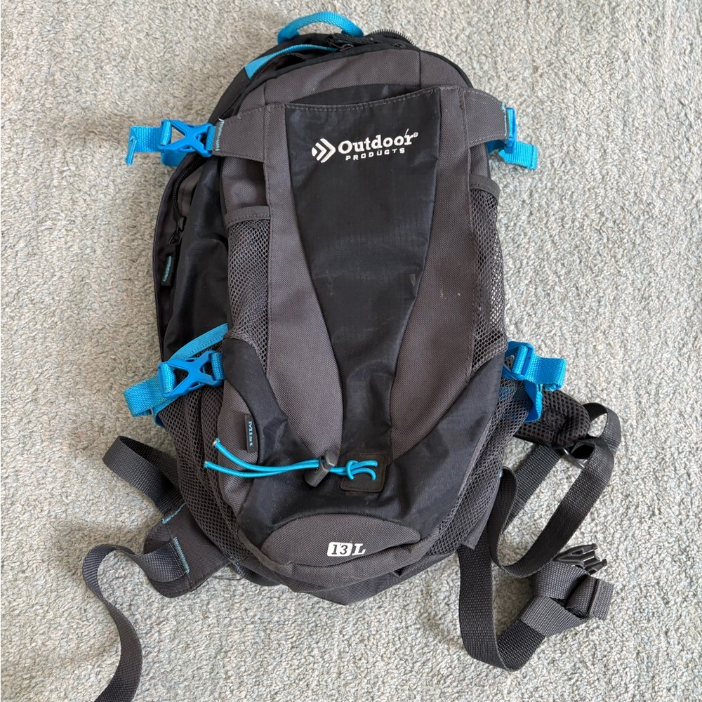 Outdoor Products Black and Blue Women's Backpack